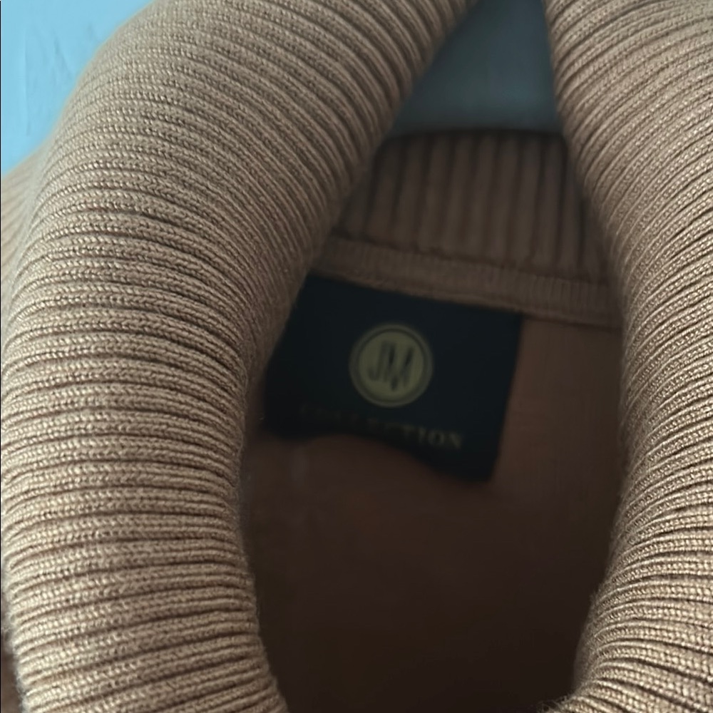 NWT JM Collection Ribbed Camel Turtleneck - Picture 2 of 4
